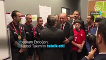 Cumhurbaşkanı Erdoğan, A Milli Futbol Takımı'nı tebrik etti