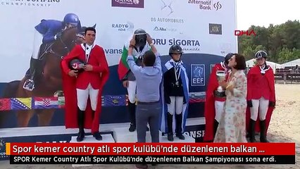 Spor kemer country atlı spor kulübü'nde düzenlenen balkan şampiyonası sona erdi