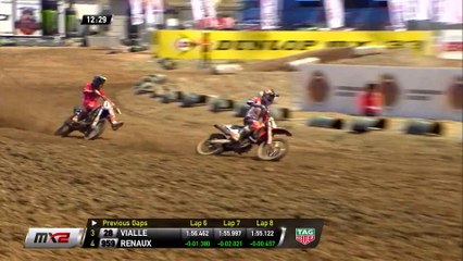 Vialle and Renaux battle - MX2 Race 1 - MXGP of Turkey 2019