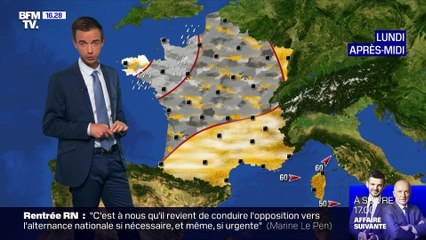 La météo pour ce lundi 9 septembre 2019