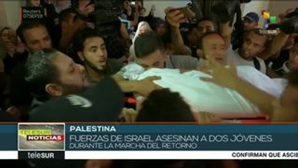 Palestina: Asesinan a dos jóvenes en marcha del retorno