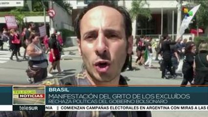 Brasil: Manifestantes rechazan las políticas de Jair Bolsonaro
