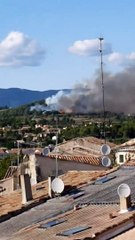 Pertuis : un feu de végétation est en cours