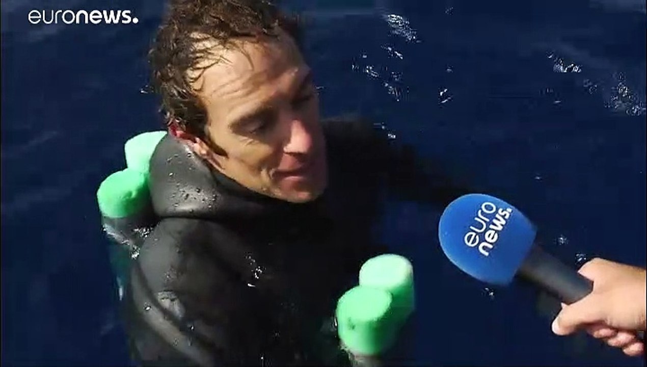 Weltmeisterschaft im Apnoetauchen: Titelfavorit Morgan Bourc'his (41)