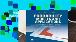 [Doc] Probability Models And Applications (Revised Second Edition)