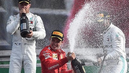 El piloto de Ferrari, Charles Leclerc, gana el Gran Premio de Italia en Monza