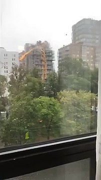 Une grue balayée par l'ouragan Dorian chute à Halifax - Nouvelle écosse