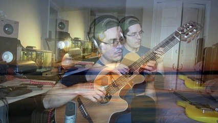 Liquid udu drum with classical guitar