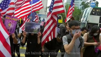 Hong Kong’da Protestocular Trump’tan Yardım İstiyor