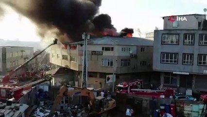 Bayrampaşa’da tekstil atölyesinde yangın