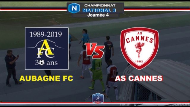Résumé du match AUBAGNE 1-1 AS CANNES Saison: 2019/2020 J4 Championnat de N3 ASCTV