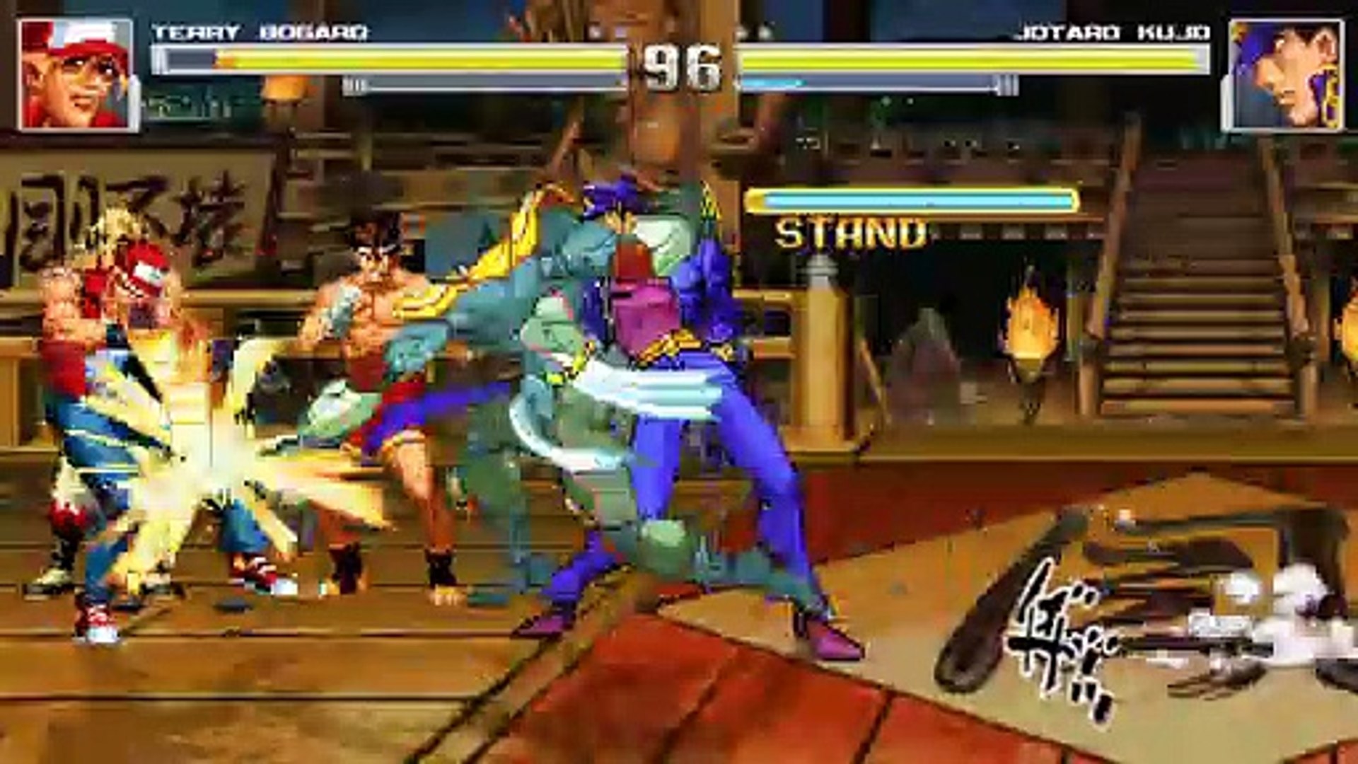 Terry Bogard Vs Jotaro Kujo Mugen Video Dailymotion