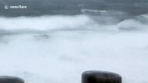 Hurricane Dorian winds bring huge waves to Canada’s western Newfoundland