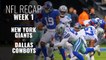 NFL Week 1: New York Giants vs Dallas Cowboys Recap