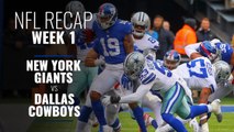 NFL Week 1: New York Giants vs Dallas Cowboys Recap