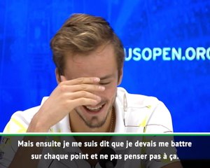 US Open - Medvedev : "Déçu du résultat mais heureux de ma façon de jouer"