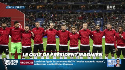 Quel hymne a été joué à la place de celui de l'Albanie lors du match France-Albanie ? ... Relevez le quiz du Président Magnien ! - 09/09