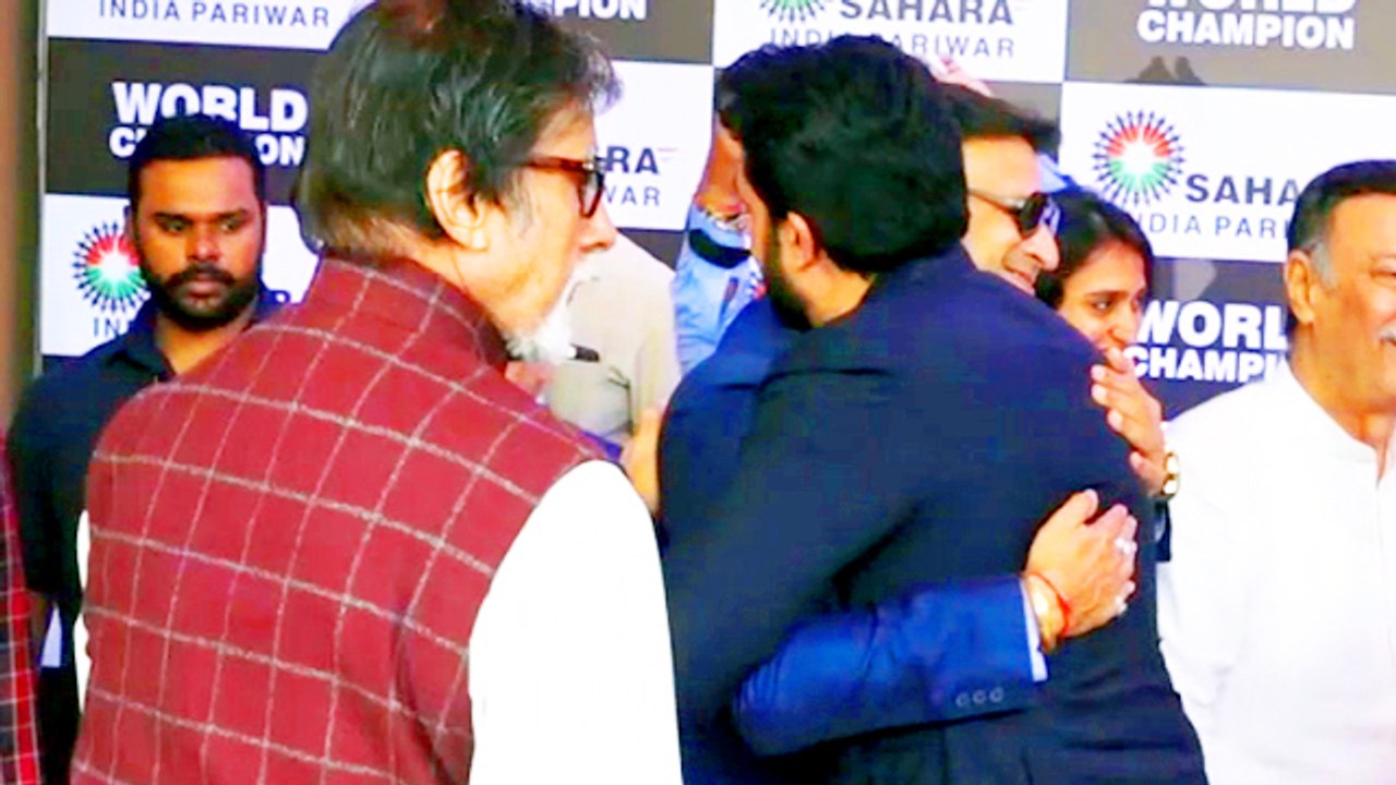 Abhishek HUGS Aishwarya's Ex Vivek Oberoi After Meme Controversy