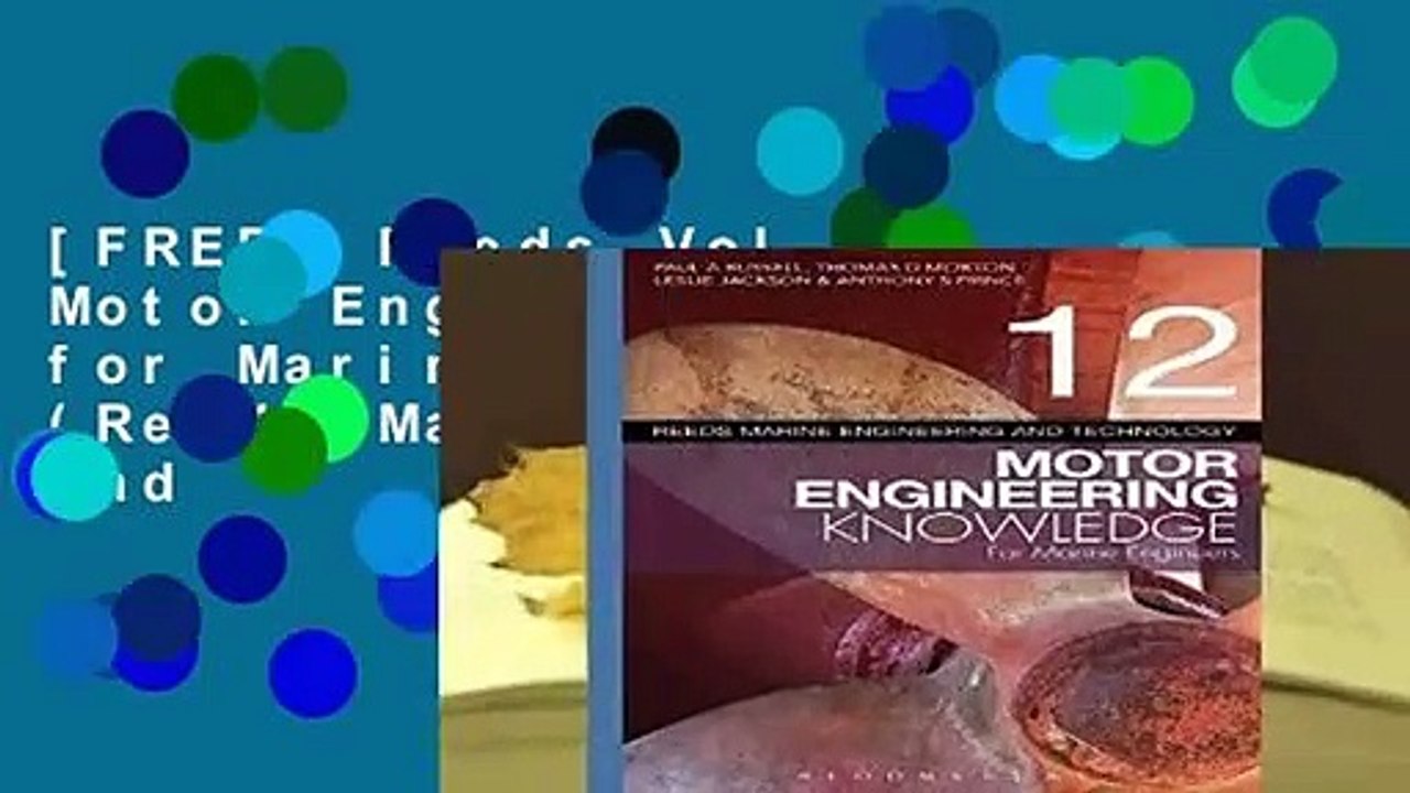 [FREE] Reeds Vol 12 Motor Engineering Knowledge for Marine Engineers (Reeds Marine Engineering and