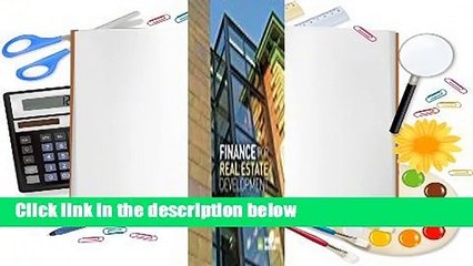 Finance for Real Estate Development  Review