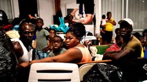 Hurricane Dorian: Traumatised survivors living in shelters