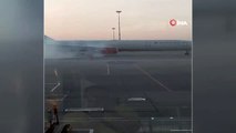 - Rusya'da kalkışa hazırlanan yolcu uçağının motoru alev aldı