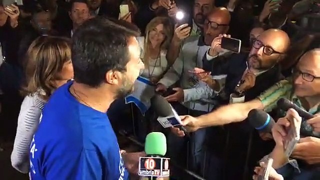 Salvini a San Gemini (Terni): Con Donatella Tesei il 27 ottobre andiamo a vincere in Umbria (06.09.19)