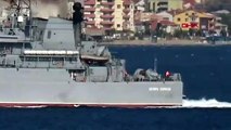 Rus savaş gemisi ‘Caesar Kunikov’, Çanakkale Boğazı’ndan geçti