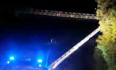 Trieste - Gru invade la carreggiata e occupa la strada Costiera (08.09.19)