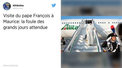 Le pape est arrivé à Maurice, dernière étape de sa tournée africaine.