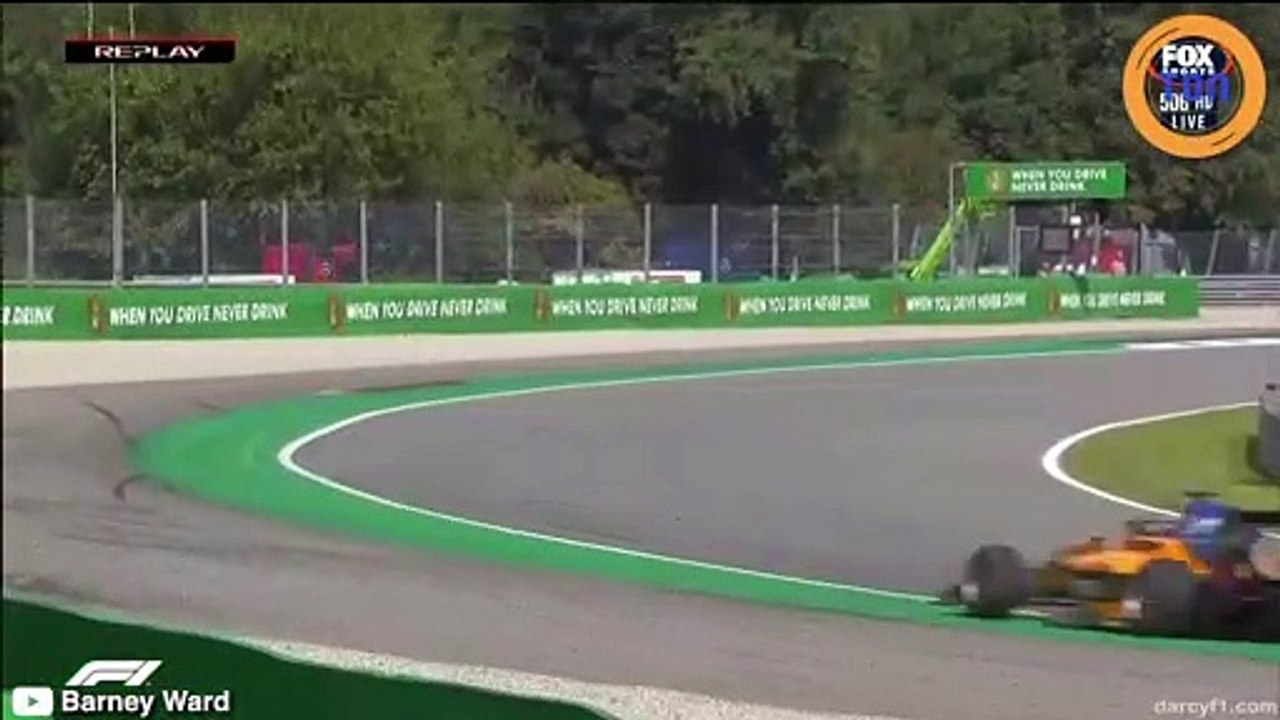 Formule 3 : Un problème mécanique fait décoller la monoplace d'Alex Peroni !