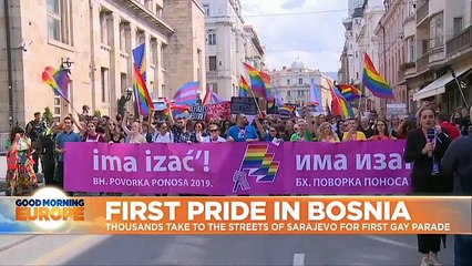 Bosnians hold first gay pride parade amid strong police protection