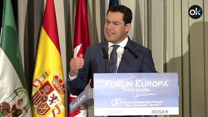 Juanma Moreno en el Forum Europa