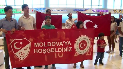 A Milli Futbol Takımı, Moldova’ya geldi