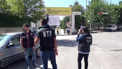 Bolu'da eğitim yılının ilk günü okul çevrelerinde uyuşturucu uygulaması