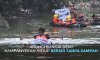 Seru! Komunitas Ini Arungi Sungai demi Kampanyekan Hidup Bersih Tanpa Sampah