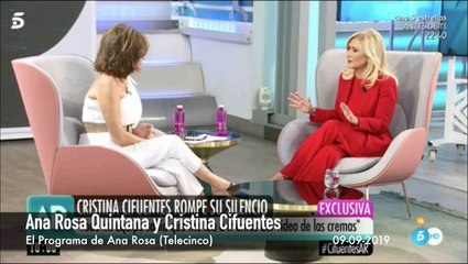 Cristina Cifuentes erre que erre con sus cremas...