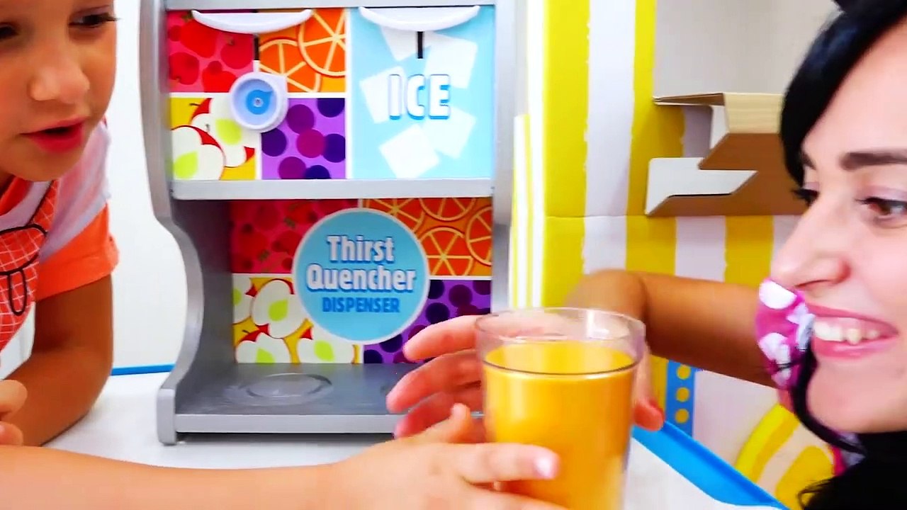 Vlad and Nikita Pretend Play Toy Cafe with Friends