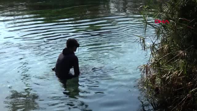 Muğla dalış rekortmeni şahika encümen, kadın azmağı’nda dalış yaptı