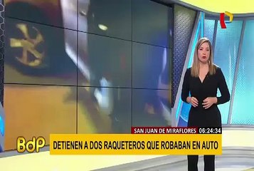 SJM: detienen a presuntos raqueteros en Av. Pedro Miotta