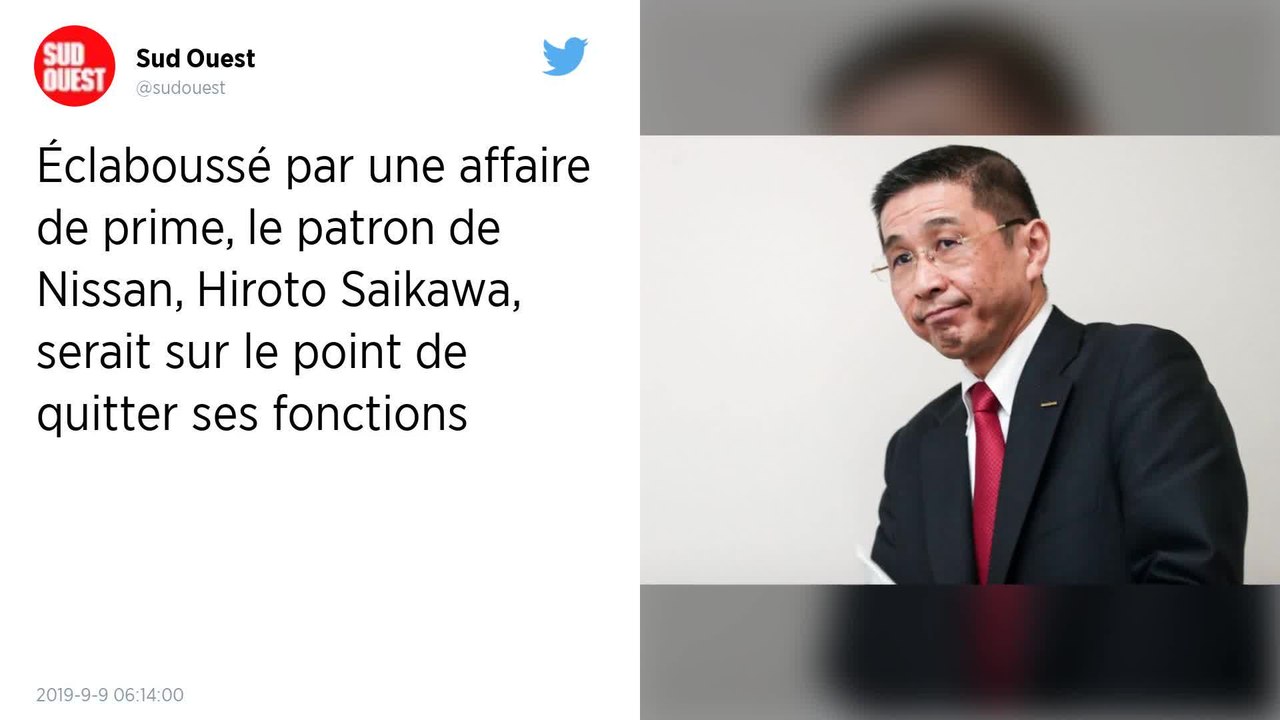 Nissan. Rattrapé par une prime indûment perçue, le directeur général Hiroto Saikawa va démissionner