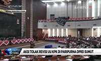 Menyusup di Paripurna DPRD Sumut, Sejumlah Aktivis Suarakan Tolak Revisi UU KPK