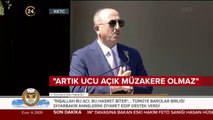 Çavuşoğlu'ndan Kıbrıs'ta müzakere mesajları