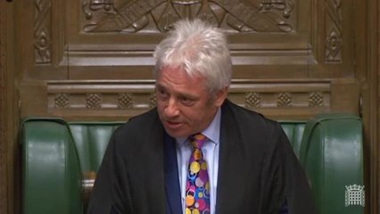 John Bercow announces decision to stand down