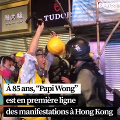 Hong Kong: "Papi Wong", 85 ans, en première ligne des manifestations