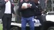 Football - Diego Maradona official presentation as manager of Gimnasia was wild