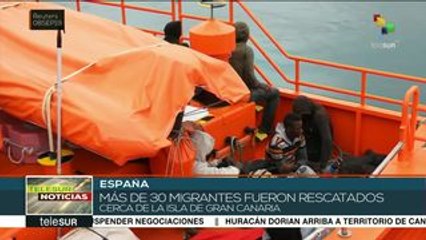 Rescata guardia costera española a 30 migrantes