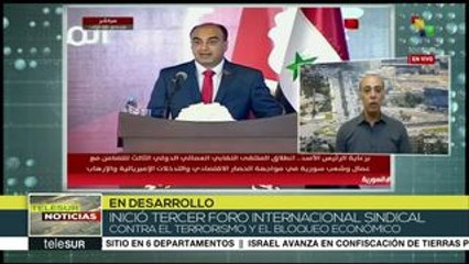 Concluye III Foro Sindical Internacional de Solidaridad con Siria
