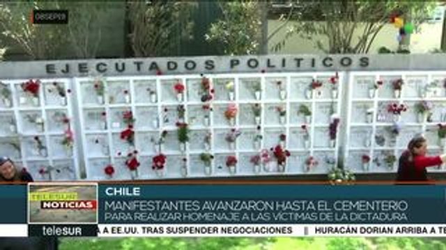 Chilenos marchan para recordar a las víctimas de la dictadura