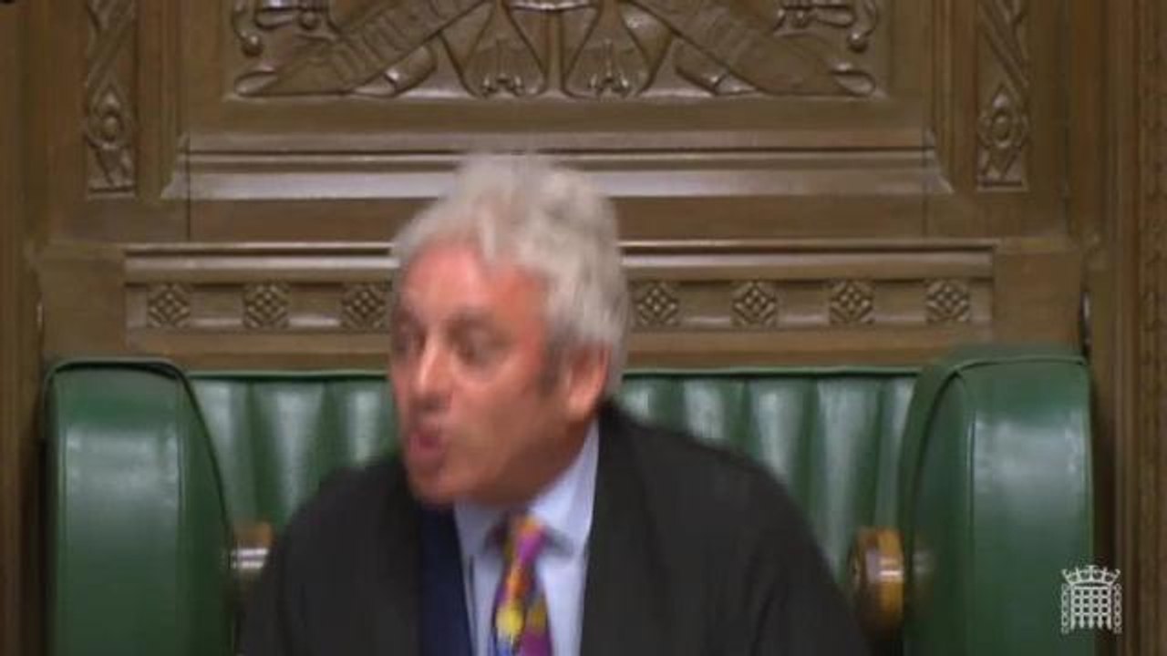 John Bercow ovation
